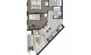 Excelente Dpto. 2d+2b Barrio Yungay
