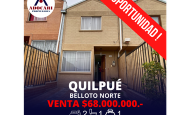 QUILPUÉ / BELLOTO NORTE / CASA PAREADA 2D 1B 1E