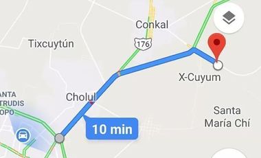 Video| Terreno frente a Aldea Conkal al norte de Mérida