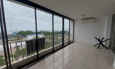 Departamento vista al mar en  Chipipe sector Yacht Club Salinas