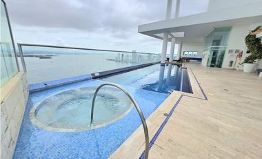 Apartamento Bocagrande sobre la bahia
