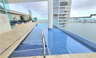 Apartamento Bocagrande sobre la bahia