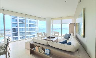 Apartamento Bocagrande sobre la bahia