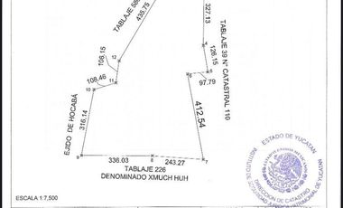 42.3 hectareas en Venta zona de Hocabá