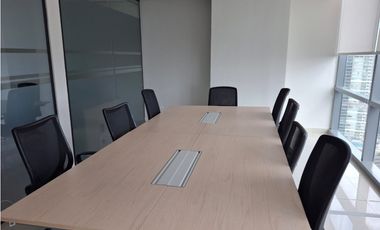 OFICINA EN COSTA DEL ESTE  FINANCIAL PARK AMOBLADA CON DIVISIONES 108M