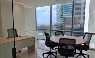 OFICINA EN COSTA DEL ESTE  FINANCIAL PARK AMOBLADA CON DIVISIONES 108M