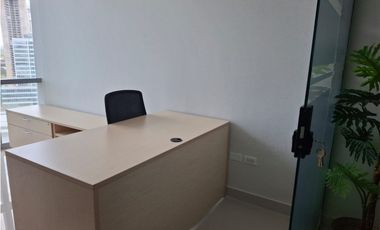 OFICINA EN COSTA DEL ESTE  FINANCIAL PARK AMOBLADA CON DIVISIONES 108M