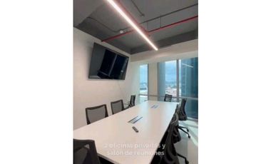 OFICINA EN COSTA DEL ESTE  FINANCIAL PARK AMOBLADA CON DIVISIONES 108M