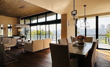 RENTA O VENTA BOSQUE REAL CON VISTA AL CAMPO DE GOLF CASA CON JARDIN