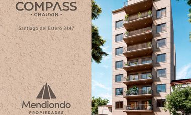Depto 2 amb AL FRENTE c/ balcón. Baño en suite   toilette (Piso 1) - COMPASS Chauvin.