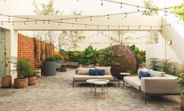 Depa en Renta de 1R en PB c/ terraza privada 600m TEC  (001)