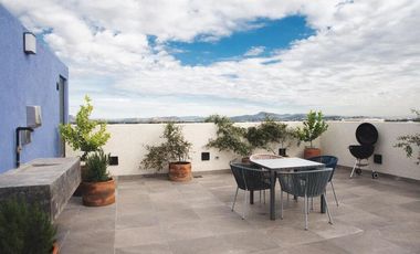 Depa en Renta de 1R en PB c/ terraza privada 600m TEC  (001)