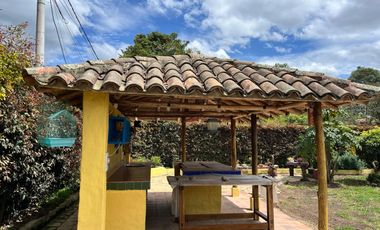 Hermosa Casa Campestre de Un Piso en Venta en Tabio