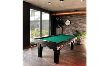 Departamento con diseño industrial, cómodo y cercano a la nueva línea 8 del Metro