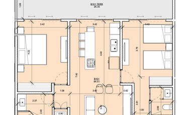 Venta Departamento de Lujo Colonial de 2 Recámaras en Tulum