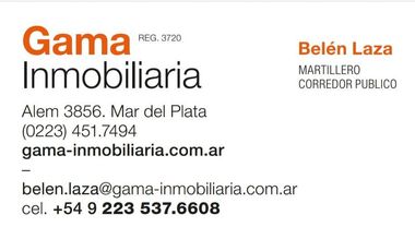 Venta departamento 4 ambientes a estrenar zona La Perla vista al mar con cochera