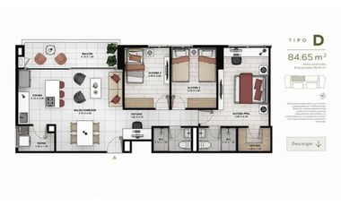 Venta apartamento Sabaneta, Loma San José, Antioquia