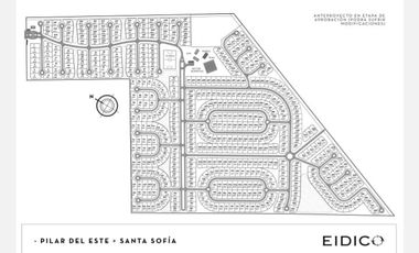 Lote interno en venta en barrio Santa Sofia, Pilar del Este.