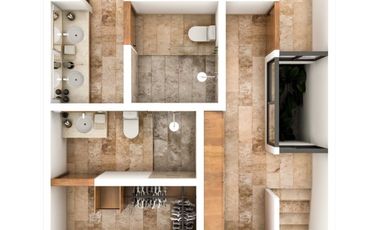 En venta Townhouse de 2 habitaciones en zona de Cholul.