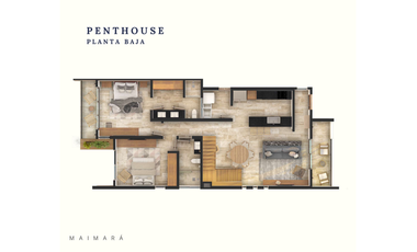 Departamento en venta en Mérida, Maimará, Temozón norte ( Penthouse)