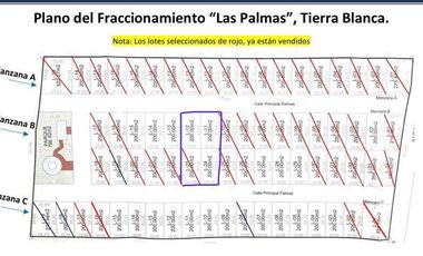 Terreno vista al mar Tierra Blanca