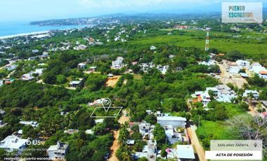 Lote 680m2 con vista al mar a la venta en Emiliano Zapata