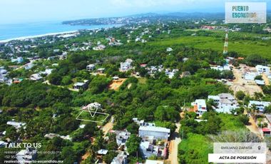 Lote 680m2 con vista al mar a la venta en Emiliano Zapata