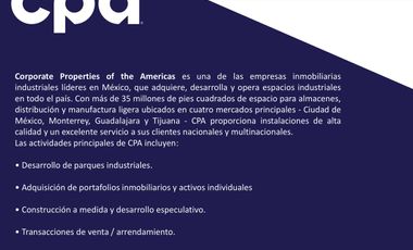 MTY NTE. CIENEGA  FLORES BTS 403,755 ft2 ADN Logistics Center  CPDIR LR 100225