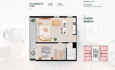Paseo Gavazzi. Torres Premium en Campana - Unidad 1 Dormitorio