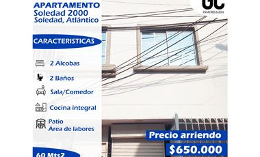 se arrienda apartamento Soledad 2000 - Soledad