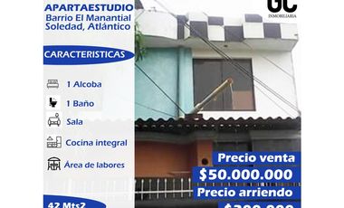 Se vende o se arrienda apartaestudio - Barrio el manantial
