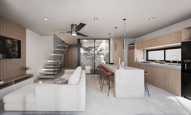 Townhouse en venta en Mérida, Privada Viettri, Paraíso Conkal (Terra)