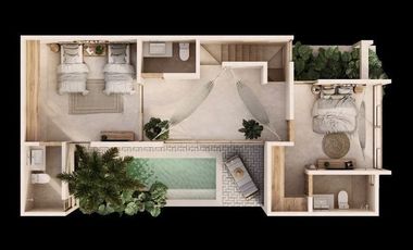 En venta Villa de 3 recámaras en la playa San Benito Yucatán