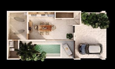 En venta Villa de 3 recámaras en zona de playa San Benito Yucatán