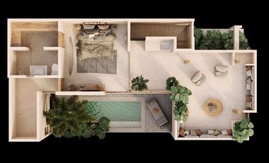 En venta Villa de 3 recámaras en la playa San Benito Yucatán