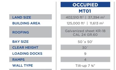 MTY APODACA OTE. 125,000 ft2 PARQUE IND. KRONOS GPDIR 26 GD 120523