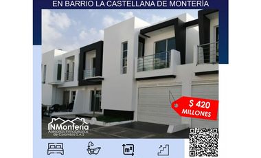 SE VENDE CASA EN BARRIO LA CASTELLANA EN MONTERIA