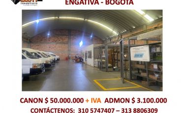 ARRIENDO BODEGA 1.248 M2 ENGATIVA