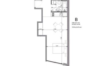 Departamento en  venta 2 ambientes Palermo