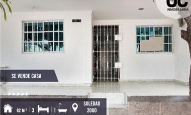 Se vende casa Soledad 2000