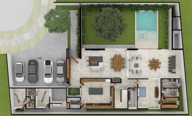 Casa en venta en privada residencial de 4 habitaciones zona de Xacantún