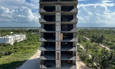 Departamento en venta en segunda fila en playas de San Benito Yucatán