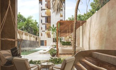 Departamento en venta en segunda fila en playas de San Benito Yucatán