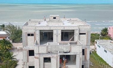 Departamento en venta en segunda fila en playas de San Benito Yucatán