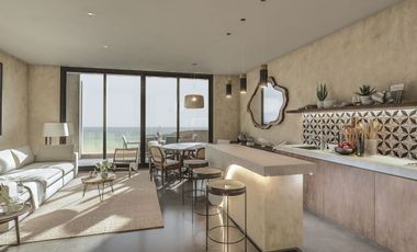 Departamento en venta en segunda fila en playas de San Benito Yucatán