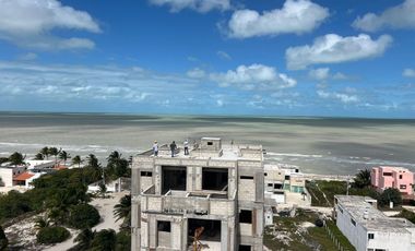 Departamento en venta en segunda fila en playas de San Benito Yucatán