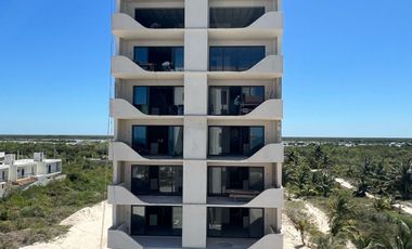 Departamento en venta en segunda fila en playas de San Benito Yucatán