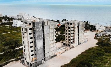 Departamento en venta en segunda fila en playas de San Benito Yucatán