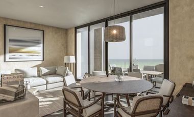 Departamento en venta en segunda fila en playas de San Benito Yucatán