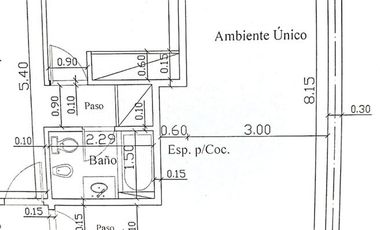 MONOAMB DIVISIBLE A 2 AMB s/AVDA CON PATIO *A ESTRENAR*